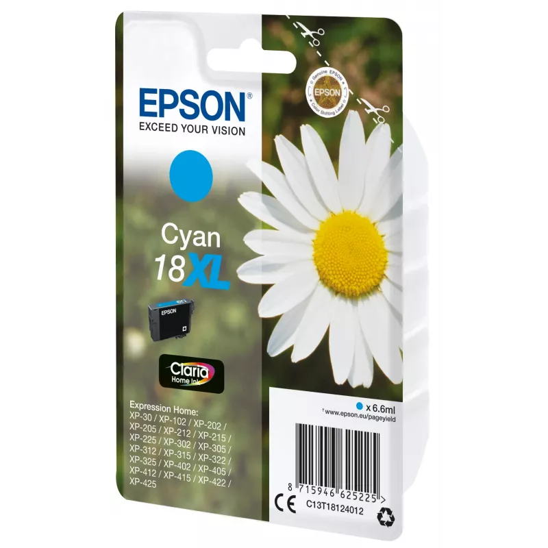 Epson Daisy Singlepack cyjan 18XL Claria Home Ink