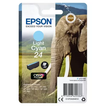 Kartridż Epson 24 jasny cyjan 360 stron C13T24254012