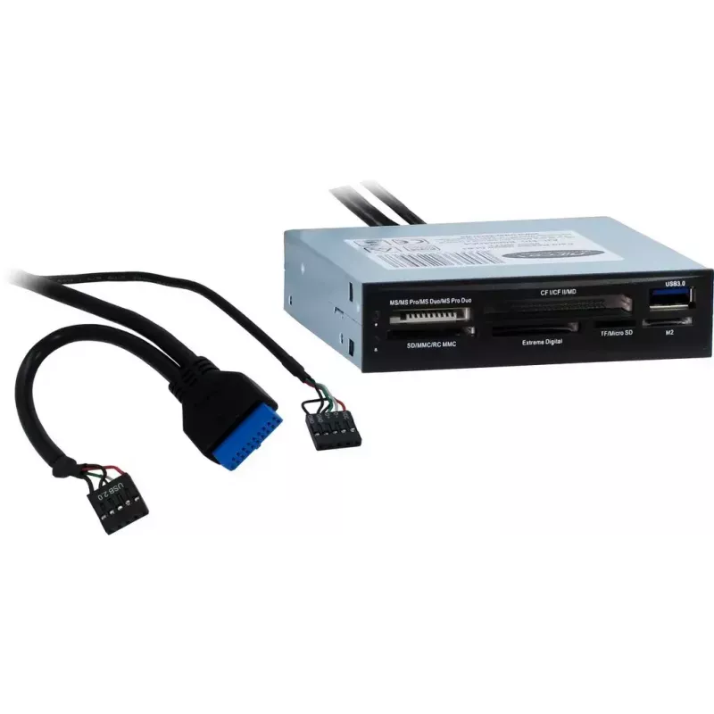 Czytnik kart Inter-Tech CI-01 USB 3.2 Gen 1 wewnętrzny czarny