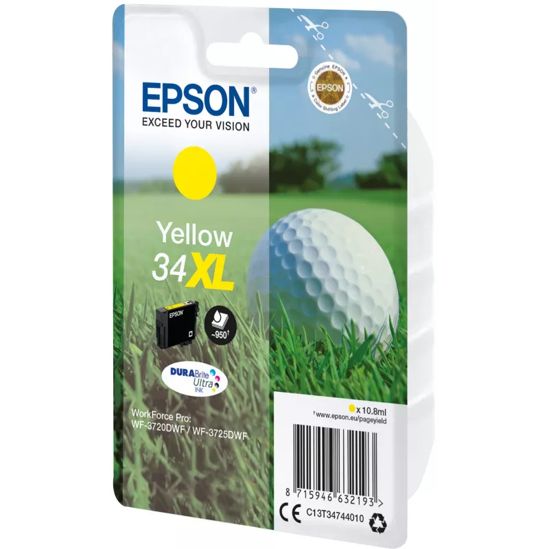 Wkład Epson 34XL żółty 950 stron C13T34744010