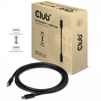 CLUB3D Mini DisplayPort 1.4 Kabel HBR3 8K60Hz Męski / Męski 2 m / 6,56 stopy