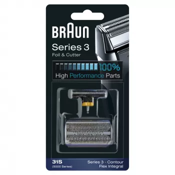 Głowica goląca BRAUN Series 3 31S — głowica wymienna, pojedyncza głowica, czarna, 10 g