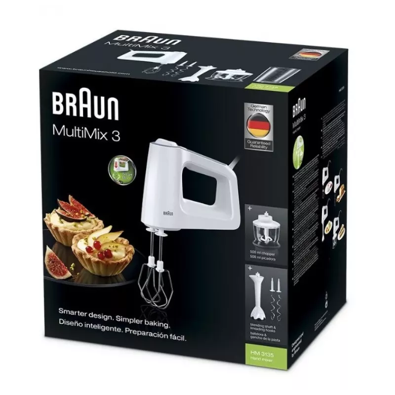 Braun HM 3135 WH mikser ręczny 500 W szary, biały