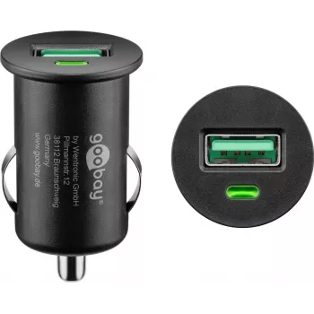 Adapter samochodowy Goobay 18 W Quick Charge 3.0 czarny