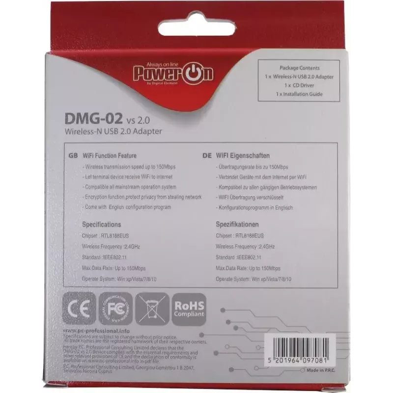 Bezprzewodowy adapter Inter-Tech DMG-02