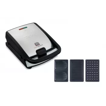 Tefal Snack Collection SW852D opiekacz do kanapek 700 W Czarny, Stal nierdzewna