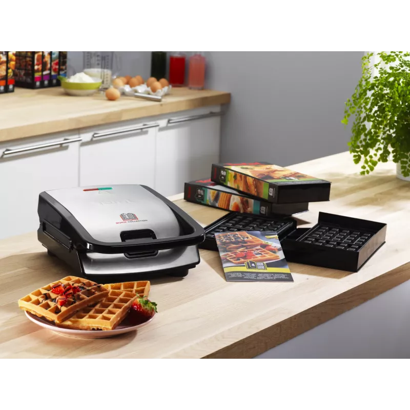 Tefal Snack Collection SW852D opiekacz do kanapek 700 W Czarny, Stal nierdzewna