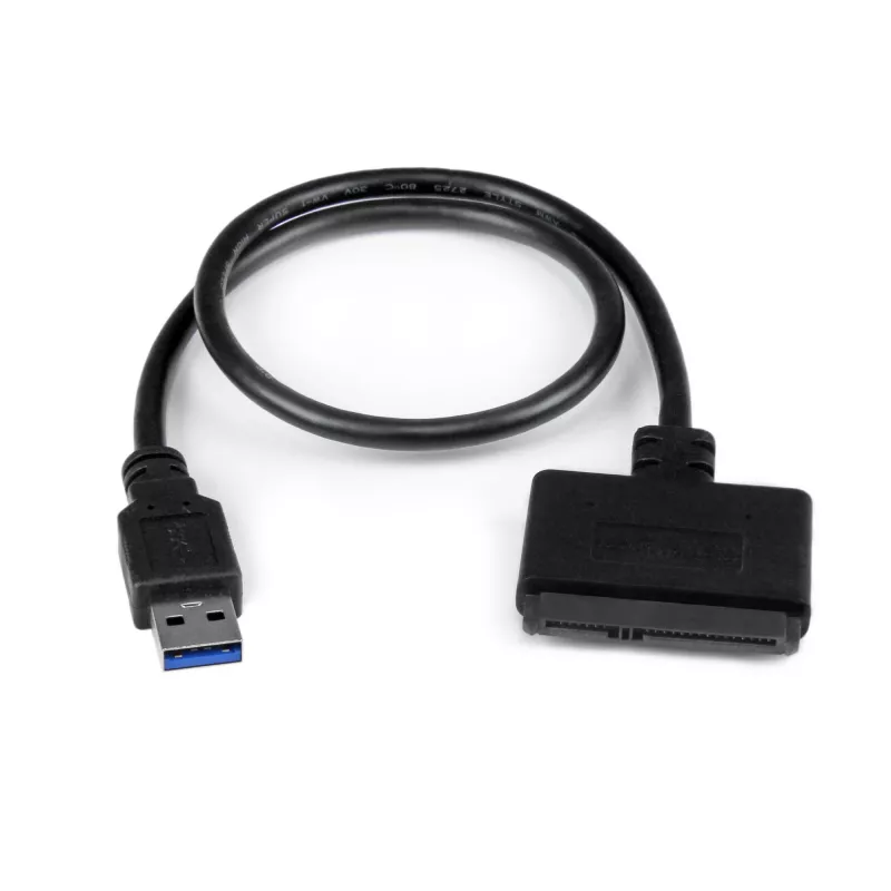 StarTech.com Kabel SATA na USB z UASP, Czarny, 6 Gbit/s, CE, FCC, 0 - 60 °C, -10 - 70 °C, 49 mm