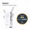 Wzmacniacz sieciowy TP-Link RE650, nadajnik sieciowy, biały, 10, 100, 1000 Mbit/s