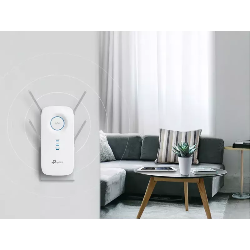 Wzmacniacz sieciowy TP-Link RE650, nadajnik sieciowy, biały, 10, 100, 1000 Mbit/s