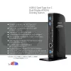 Stacja dokująca CLUB3D USB3.2 Gen1 Typ A lub C z podwójnym wyświetlaczem 4K60Hz, certyfikowana DisplayLink®