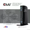 Stacja dokująca CLUB3D USB3.2 Gen1 Typ A lub C z podwójnym wyświetlaczem 4K60Hz, certyfikowana DisplayLink®