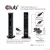Stacja dokująca CLUB3D USB3.2 Gen1 Typ A lub C z podwójnym wyświetlaczem 4K60Hz, certyfikowana DisplayLink®