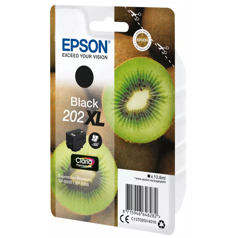 Epson Kiwi Singlepack Czarny 202XL Claria Premium atrament