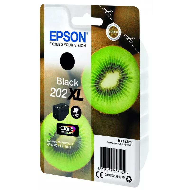 Epson Kiwi Singlepack Czarny 202XL Claria Premium atrament
