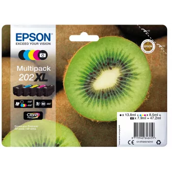 Epson Kiwi Multipack 5-kolorów 202XL Claria Premium Ink