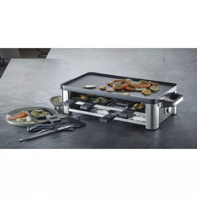 WMF Lono 0415040011 raclette grill 8 osób 1500 W Czarny, Chrom