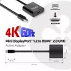 Aktywny adapter Club 3D Mini DisplayPort 1.2 na HDMI 2.0 UHD