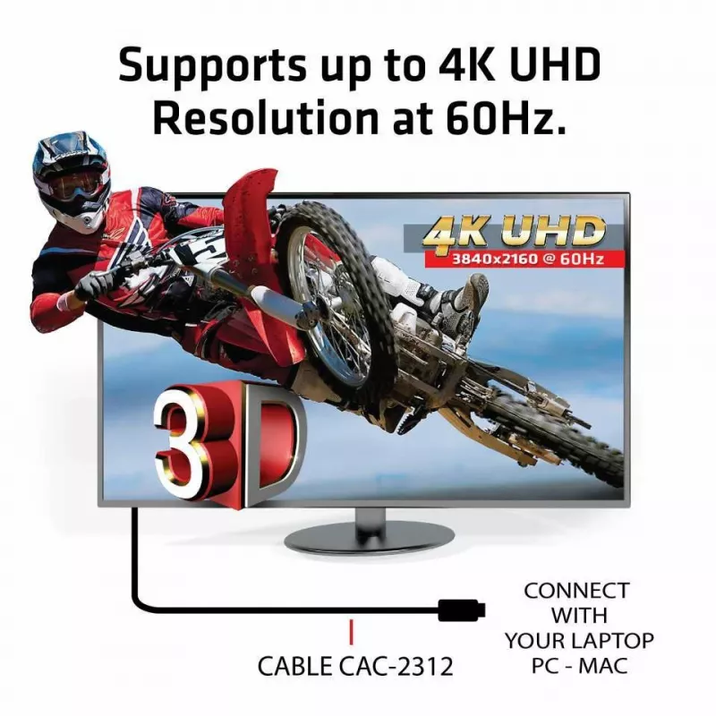 Kabel CLUB3D HDMI 2.0 4K60Hz UHD 5m/16.4ft