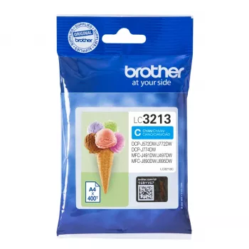 Wkład atramentowy “Brother LC3213C” 1 szt. Oryginalny Wysokowydajny (XL) Cyjan