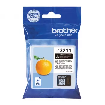Wkład Brother LC3211BK 1 szt. Oryginalny Standardowa pojemność Czarny