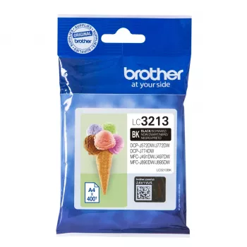 Wkład atramentowy Brother LC3213BK 1 szt. Oryginalny Czarny