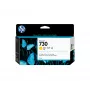 HP 730 130-ml żółty DesignJet wkład atramentowy, HP DesignJet T1700 seria drukarek, Termiczny atramentowy, Żółty, Singapur, 202 mm, 129 mm