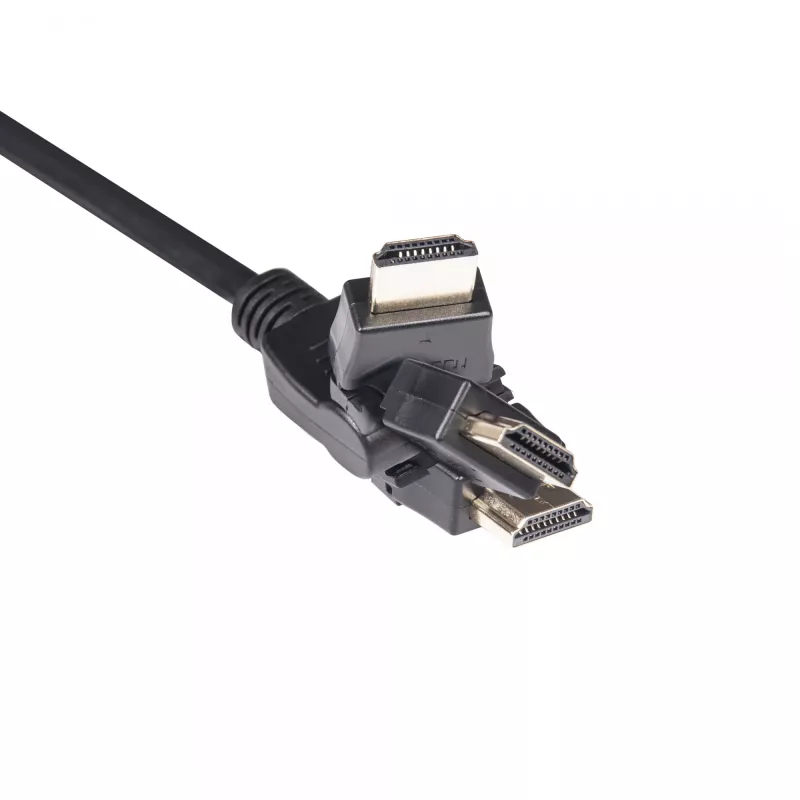 CLUB3D HDMI 2.0 4K60Hz UHD 360° obrotowy kabel 2m/6.74ft
