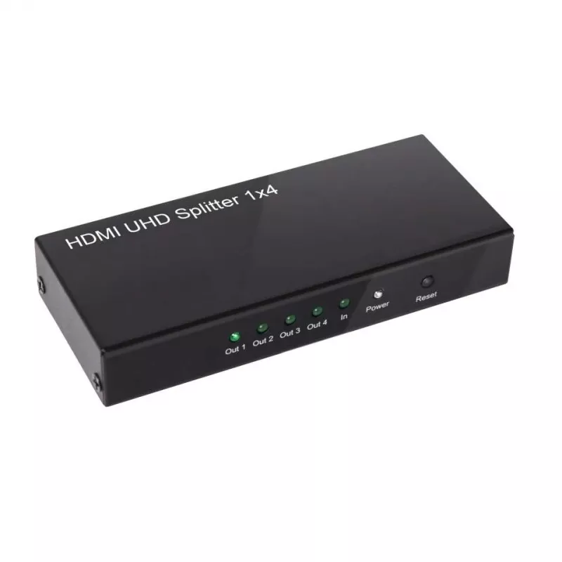 CLUB3D Rozdzielacz HDMI™ 4K@60Hz UHD z zasilaczem sieciowym, 4 porty