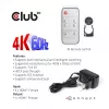 CLUB3D HDMI™ 2.0 UHD 4K60Hz SwitchBox 4 porty z pilotem IR
