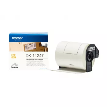 Brother DK-11247 taśma do etykiet Czarny na białym