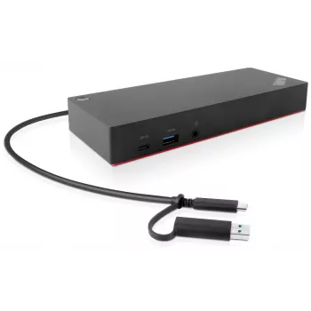 Stacja dokująca Lenovo 40AF0135EU do laptopa / replikator portów, przewodowa, czarna