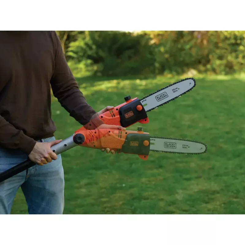 Sekator elektryczny Czarny & Decker PS7525-QS, przewodowy 800 W, prowadnica 25 cm, średnica cięcia 22 mm, 3,8 kg