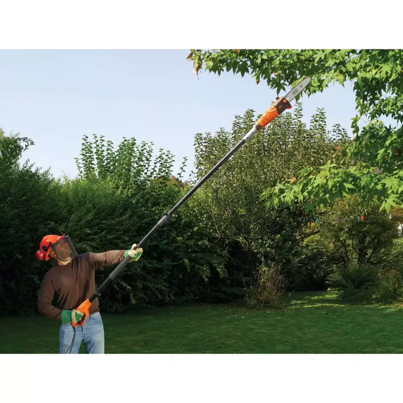 Sekator elektryczny Czarny & Decker PS7525-QS, przewodowy 800 W, prowadnica 25 cm, średnica cięcia 22 mm, 3,8 kg