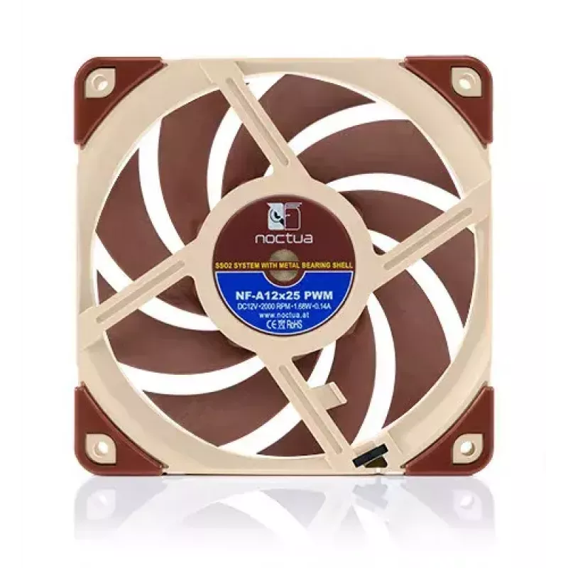 Wentylator Noctua NF-A12x25 PWM 120 mm, 12 V, PWM, maks. 2000 RPM, 102,1 m³/h, 22,6 dB