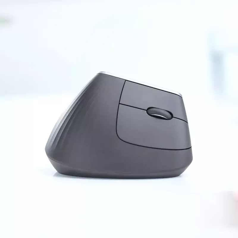 Ergonomiczna mysz bezprzewodowa Logitech MX Vertical, MX Vertical, 4000 DPI, RF Wireless + Bluetooth, praworęczna, grafit, do biura