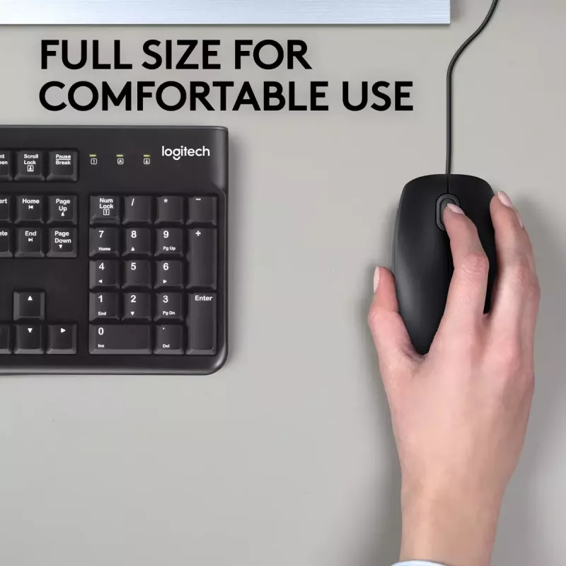 Mysz Logitech B110 Silent przewodowa USB Czarny