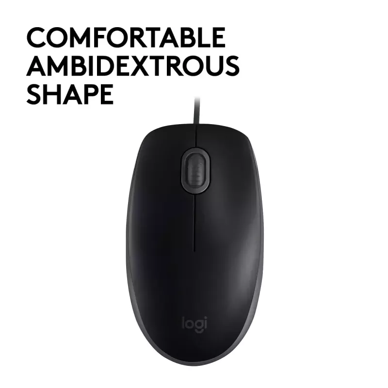 Mysz Logitech B110 Silent przewodowa USB Czarny