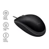 Mysz Logitech B110 Silent przewodowa USB Czarny