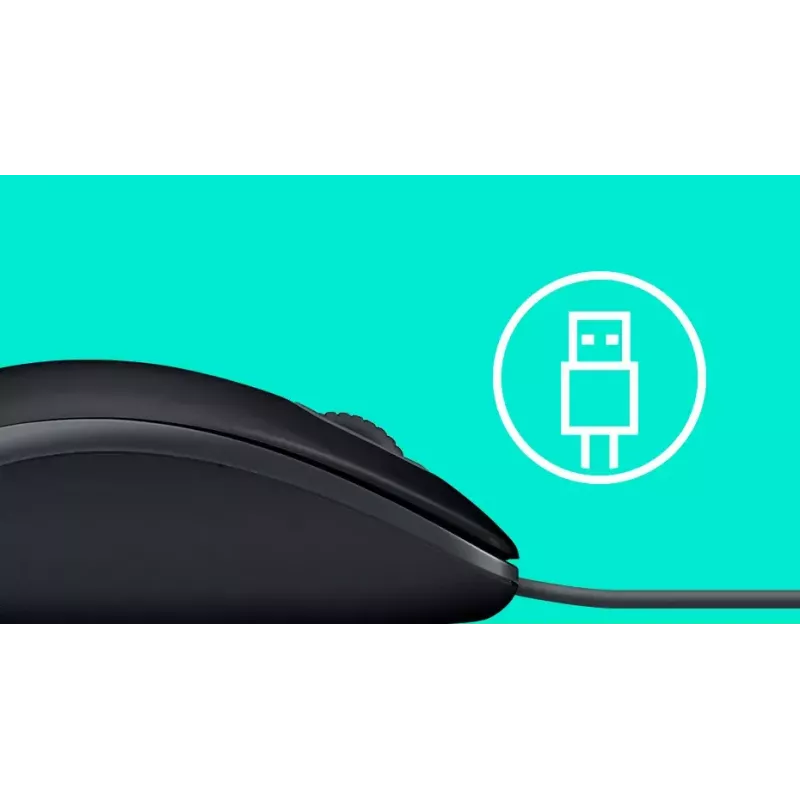 Mysz Logitech B110 Silent przewodowa USB Czarny
