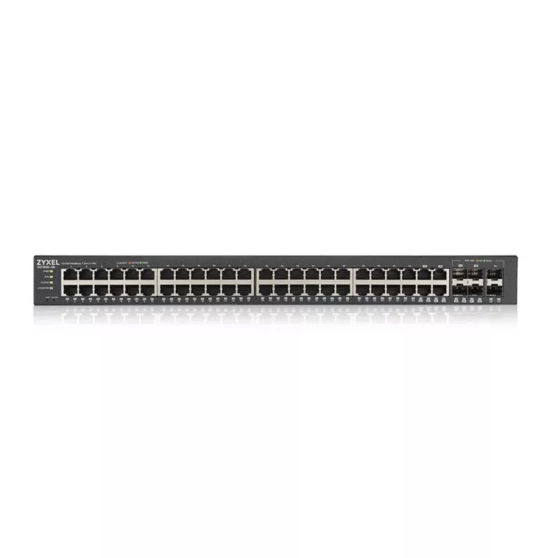 Zyxel GS1920-48V2 Zarządzany przełącznik Gigabit Ethernet (10/100/1000) Czarny