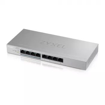 Zyxel GS1200-8HP v2 Zarządzany Gigabit Ethernet (10/100/1000) Power over Ethernet (PoE) Szary