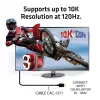 CLUB3D Ultra High Speed HDMI 4K120Hz, 8K60Hz certyfikowany kabel 48Gbps M/M 1 m/3.28 ft