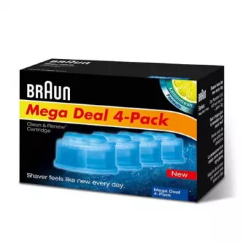 BRAUN CCR4 3+1 wkłady do systemu czyszczenia i ładowania Clean&Renew, opakowanie z trzema wkładami plus jednym dodatkowym