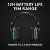 LOGITECH G935 Bezprzewodowy zestaw słuchawkowy do gier 7.1 Surround Sound Lightsync – 2,4 GHz