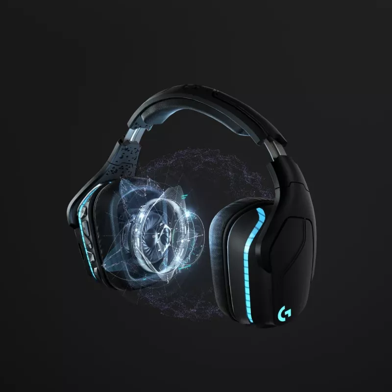 LOGITECH G935 Bezprzewodowy zestaw słuchawkowy do gier 7.1 Surround Sound Lightsync – 2,4 GHz