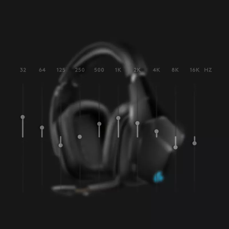 LOGITECH G935 Bezprzewodowy zestaw słuchawkowy do gier 7.1 Surround Sound Lightsync – 2,4 GHz