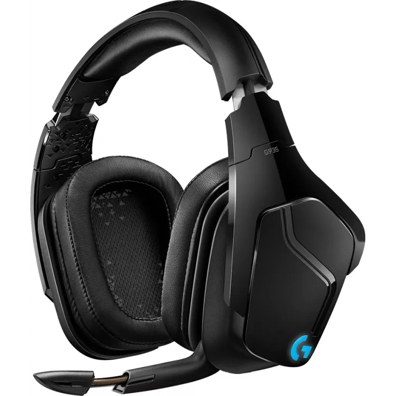 LOGITECH G935 Bezprzewodowy zestaw słuchawkowy do gier 7.1 Surround Sound Lightsync – 2,4 GHz