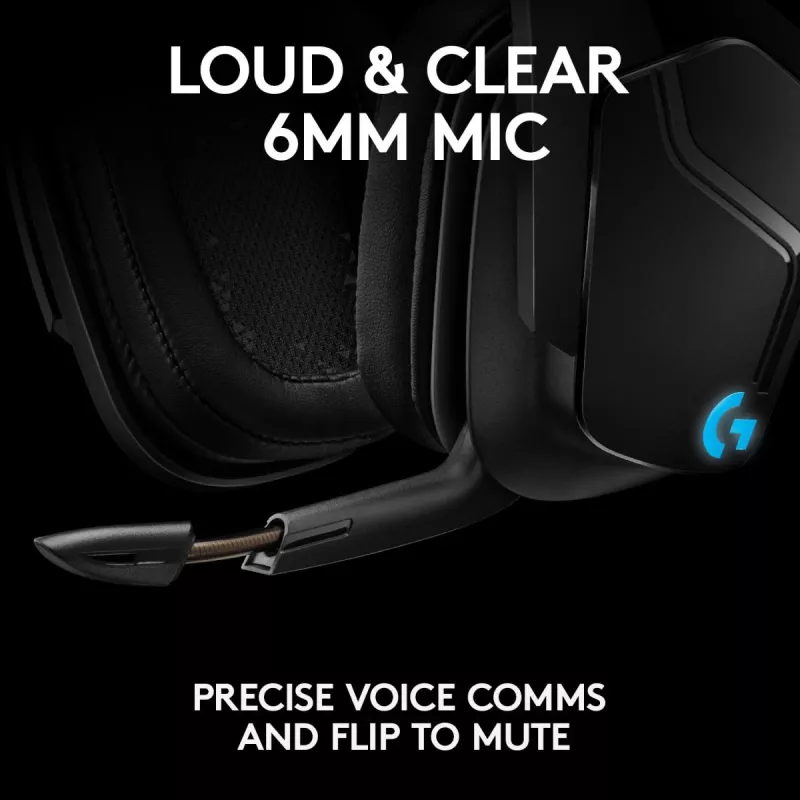 LOGITECH G935 Bezprzewodowy zestaw słuchawkowy do gier 7.1 Surround Sound Lightsync – 2,4 GHz