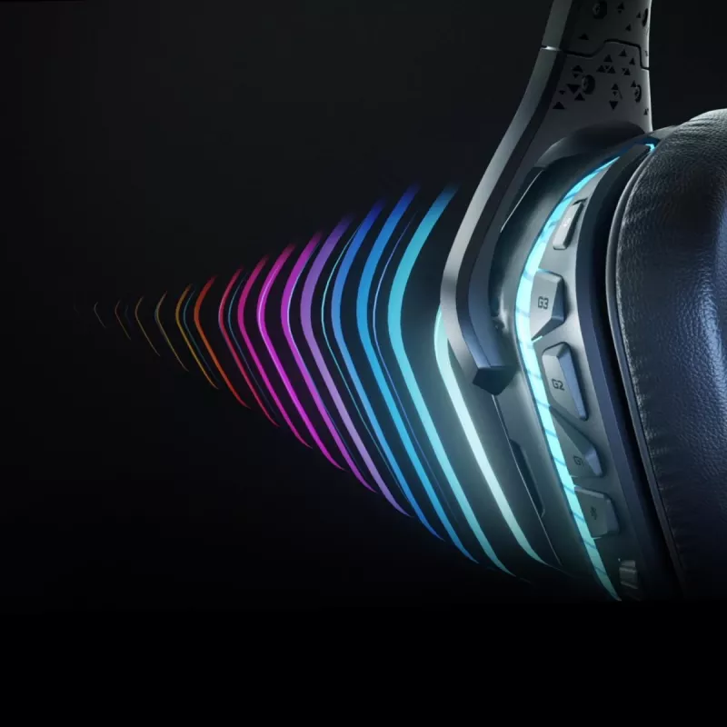 LOGITECH G935 Bezprzewodowy zestaw słuchawkowy do gier 7.1 Surround Sound Lightsync – 2,4 GHz
